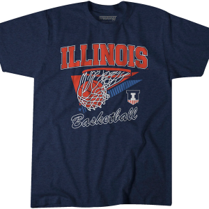 Vintage University Of Illinois Fighting Illini Basketball Hoodie