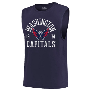 Washington Capitals Hockey Print New Softhand Muscle Tank Top