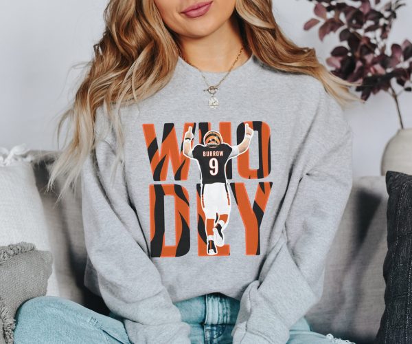 Who Dey Joe Burrow Bengals Sweatshirt