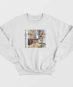 I Love Cats Funny Sweatshirt 1 I Love Cats Funny Sweatshirt 2