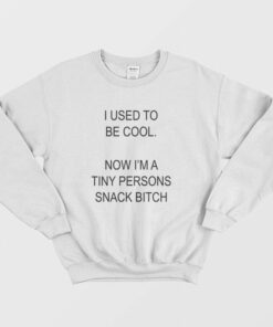 I Used To Be Cool No I'm A Tiny Persons Snack Bitch Sweatshirt 1 I Used To Be Cool No Im A Tiny Persons Snack Bitch Sweatshirt 2