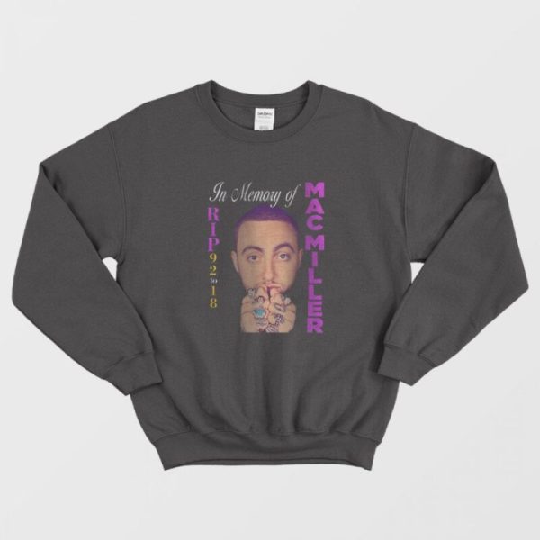 In Memory Of Mac Miller Hip Hop Legend Sweatshirt