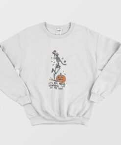 It's The Most Wonderful Time Of The Years Skeleton Halloween Sweatshirt 1 Its The Most Wonderful Time Of The Years Skeleton Halloween Sweatshirt 2