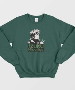 Izuku Midoriya Flower Crown Cute Sweatshirt 2 Izuku Midoriya Flower Crown Cute Sweatshirt 3