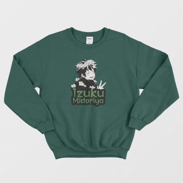 Izuku Midoriya Flower Crown Cute Sweatshirt