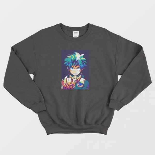 Izuku Midoriya My Hero Academia Sweatshirt Vintage