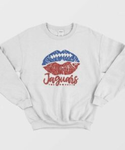 Jaguars Glitter Football Lips Sweatshirt 2
