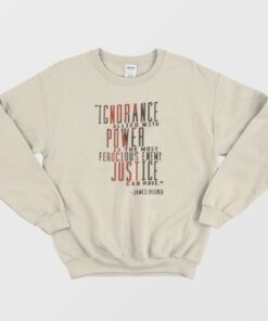 James Baldwin Quote Sweatshirt 1