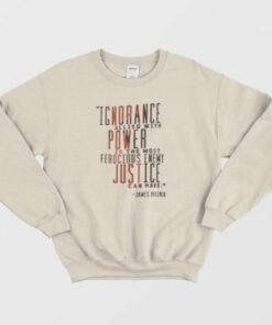 James Baldwin Quote Sweatshirt 2