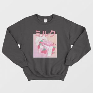 Japanese Kawaii Strawberry Milkshake Sweatshirt