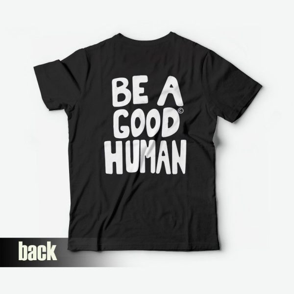 Jimin Nomad Be a Good Human T-Shirt Front and Back