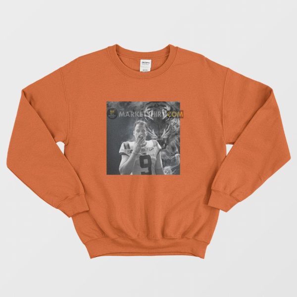 Joe Burrow Smoking Cigar Bengals Sweatshirt