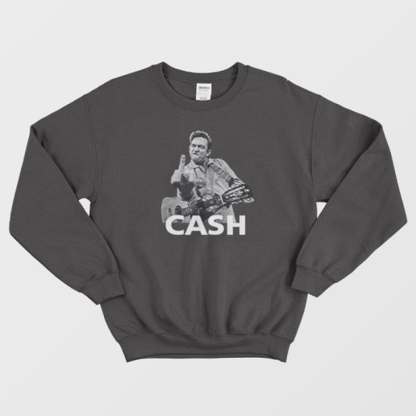 Johnny Cash Men’s The Bird Sweatshirt