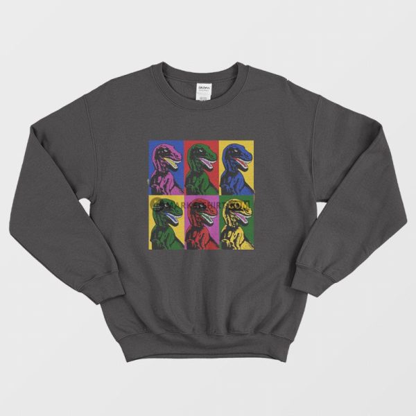 Jurassic Park Dinosaur Pop Art Sweatshirt