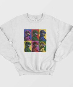 Jurassic Park Dinosaur Pop Art Sweatshirt 2 Jurassic Park Dinosaur Pop Art Sweatshirt 3