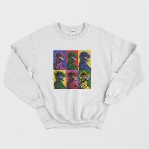 Jurassic Park Dinosaur Pop Art Sweatshirt 3