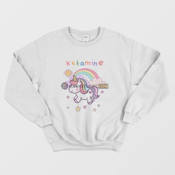 Ketamine Unicorn Horse Funny Sweatshirt