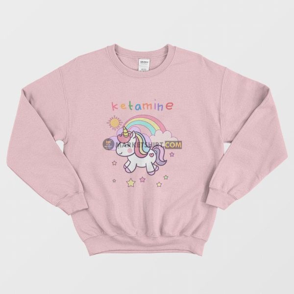 Ketamine Unicorn Horse Funny Sweatshirt