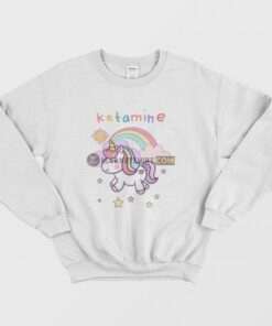 Ketamine Unicorn Horse Funny Sweatshirt 4