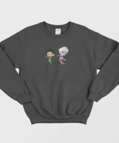 Killua Gon Cute Chibi HxH Sweatshirt 1 Killua Gon Cute Chibi HxH Sweatshirt 2