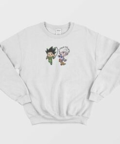 Killua Gon Cute Chibi HxH Sweatshirt 2 Killua Gon Cute Chibi HxH Sweatshirt 3