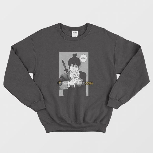 Kon Aki Hayakawa Chainsaw Man Sweatshirt