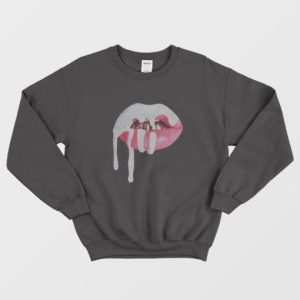 Kylie Jenner Lips Print Sweatshirt