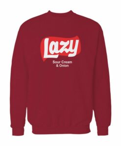 Lazy Maroon Logo Sweatshirt 1