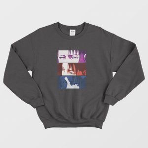 Levi Ackerman Eyes Attack On Titan Sweatshirt