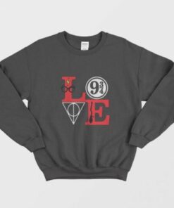 Love Magical Harry Potter Decor 9 3'4 Platform Sweatshirt 1 Love Magical Harry Potter Decor 9 34 Platform Sweatshirt 2