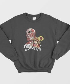 Luffy X Titan Meat Attack On Titan One Piece Sweatshirt 1 Luffy X Titan Meat Attack On Titan One Piece Sweatshirt 2