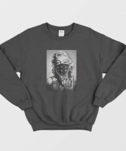Marilyn Monroe Black Bandana Sweatshirt 1 Marilyn Monroe Black Bandana Sweatshirt 2