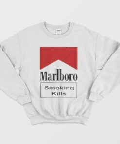 Marlboro Smoking Kills Marlboro Parody Sweatshirt 2