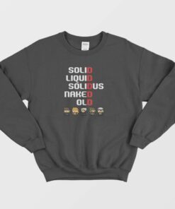 Metal Gear Solid Liquid Solidus Naked Old Sweatshirt 1