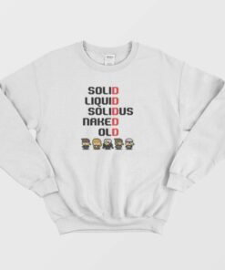 Metal Gear Solid Liquid Solidus Naked Old Sweatshirt 2