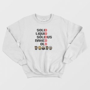 Metal Gear Solid Liquid Solidus Naked Old Sweatshirt