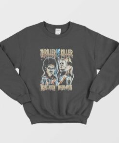 Michael Jackson Michael Myers Thriller Vs Killer Sweatshirt 1