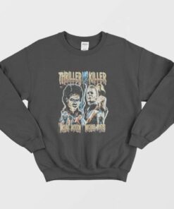 Michael Jackson Michael Myers Thriller Vs Killer Sweatshirt 2