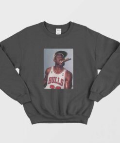 Michael Jordan Cigar Smoke Champions Sweatshirt 4 Michael Jordan Cigar Smoke Champions Sweatshirt 2 1
