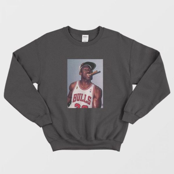 Michael Jordan Cigar Smoke Champions Sweatshirt