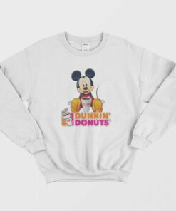 Mickey Mouse Loves Dunkin Donuts Sweatshirt 1