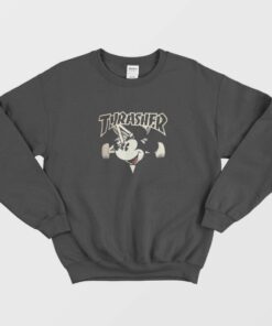 Mickey Mouse X Thrasher Parody Sweatshirt 1