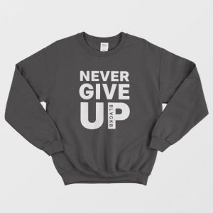 Mo Salah Never Give Up Black B Sweatshirt