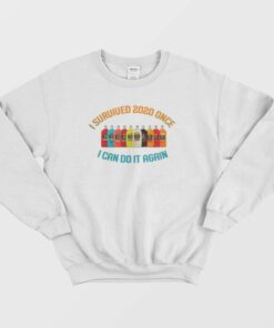 Mogen David I Survived 2020 Once I Can Do It Again Sweatshirt 2 Mogen David I Survived 2020 Once I Can Do It Again Sweatshirt 3