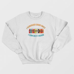 Mogen David I Survived 2020 Once I Can Do It Again Sweatshirt 3