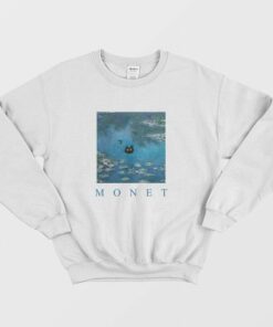 Monet Waterlily Cat Sweatshirt 2