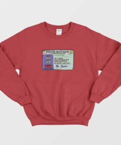 Mr Krabs Bikini Bottom Driver License Sweatshirt 3