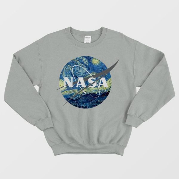 NASA Van Gogh Grey Sweatshirt