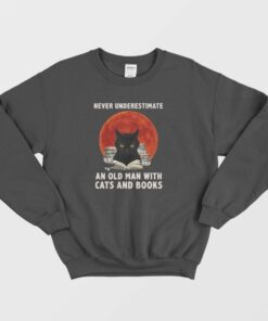 Never Underestimate An Old Man Sweatshirt 2