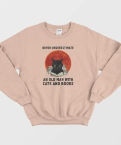 Never Underestimate An Old Man Sweatshirt 3